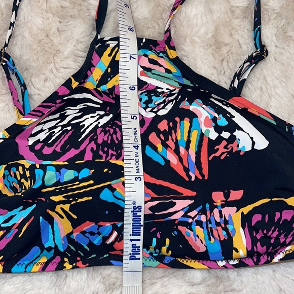 Vera Bradley Reversible Swimwear Swim Halter Top Medium (8-10) - Picture 9 of 9